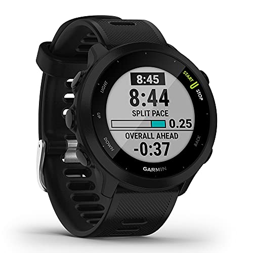Black GPS Running Watch with Heart Rate Monitor O974