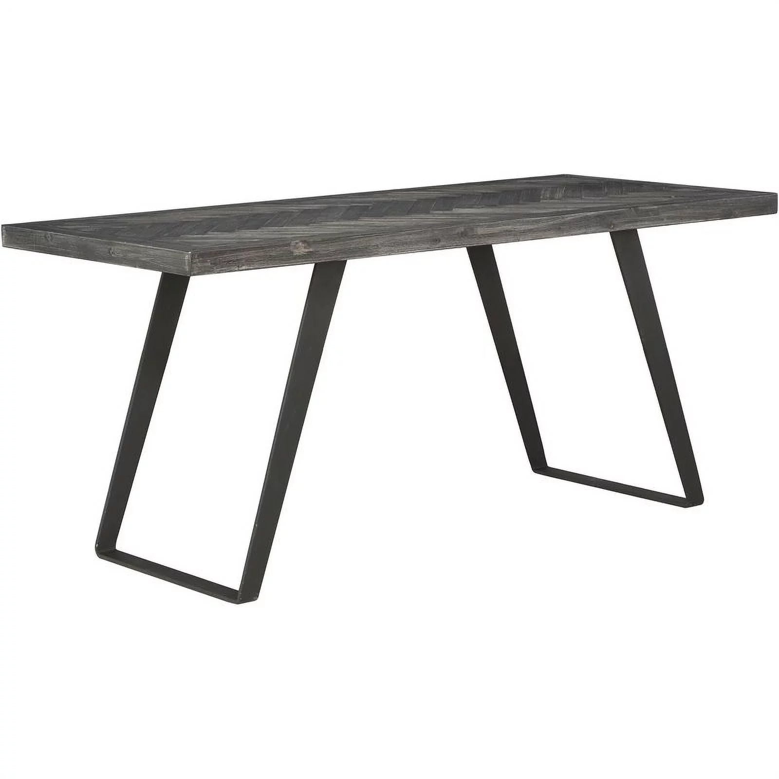 Wood Herringbone Counter Height Dining Table P33222