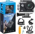4K30FPS 20MP WiFi Action Camera and 7 in 1 Accessories Kit Bundle T258085
