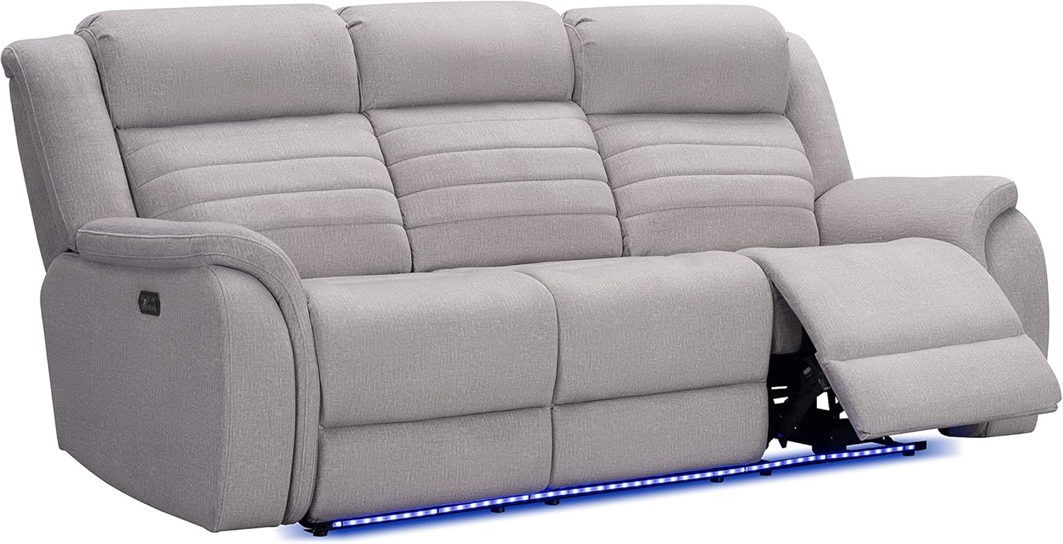 Gray Fabric Power Reclining Sofa V118800