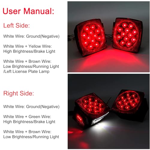 12V LED Trailer Light Kit with 25ft Trailer Wire R708048