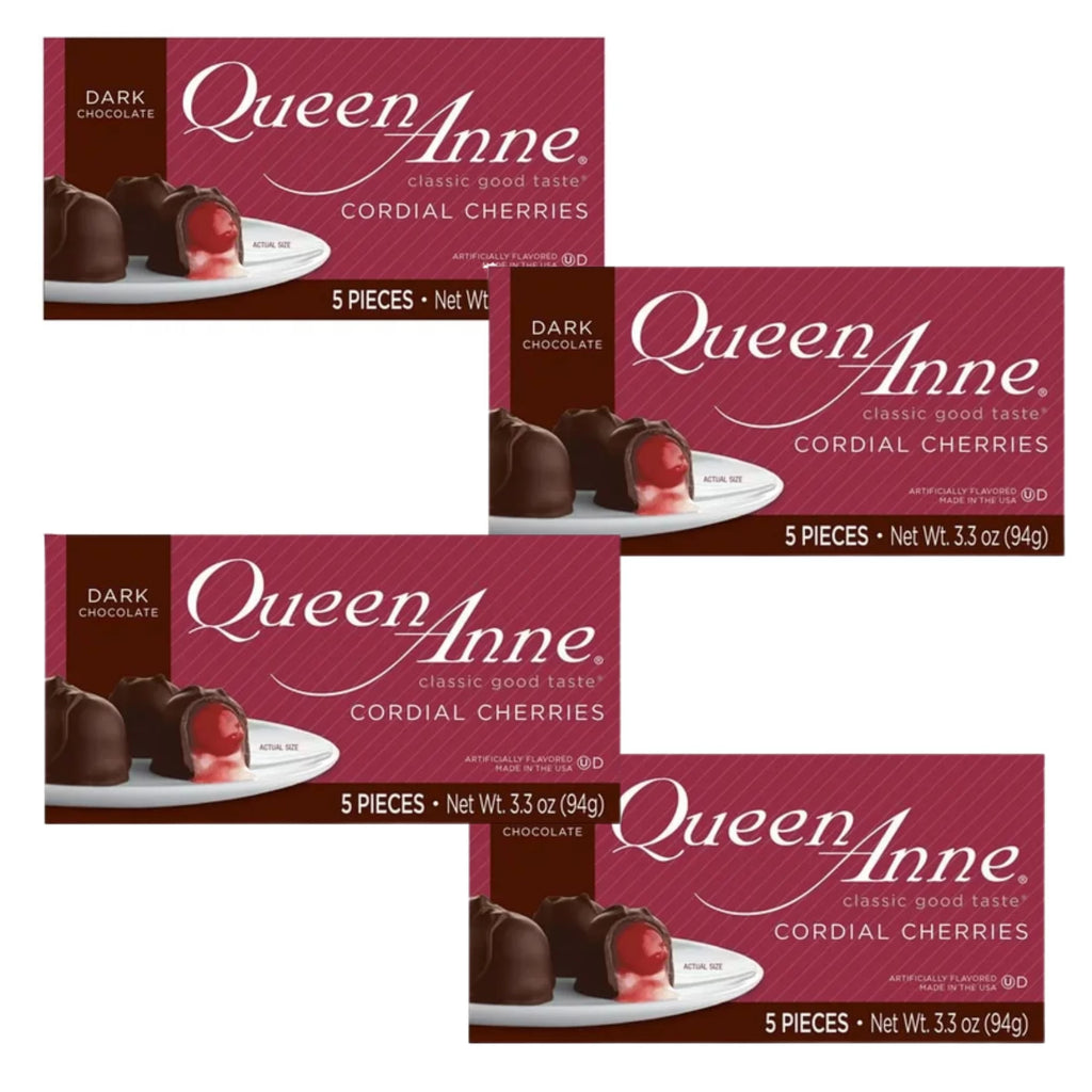 Dark Chocolate Cordial Cherries, 3.3 oz, Pack of 4 T213