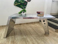 Silver Aluminum Desk 64 Inches D943479