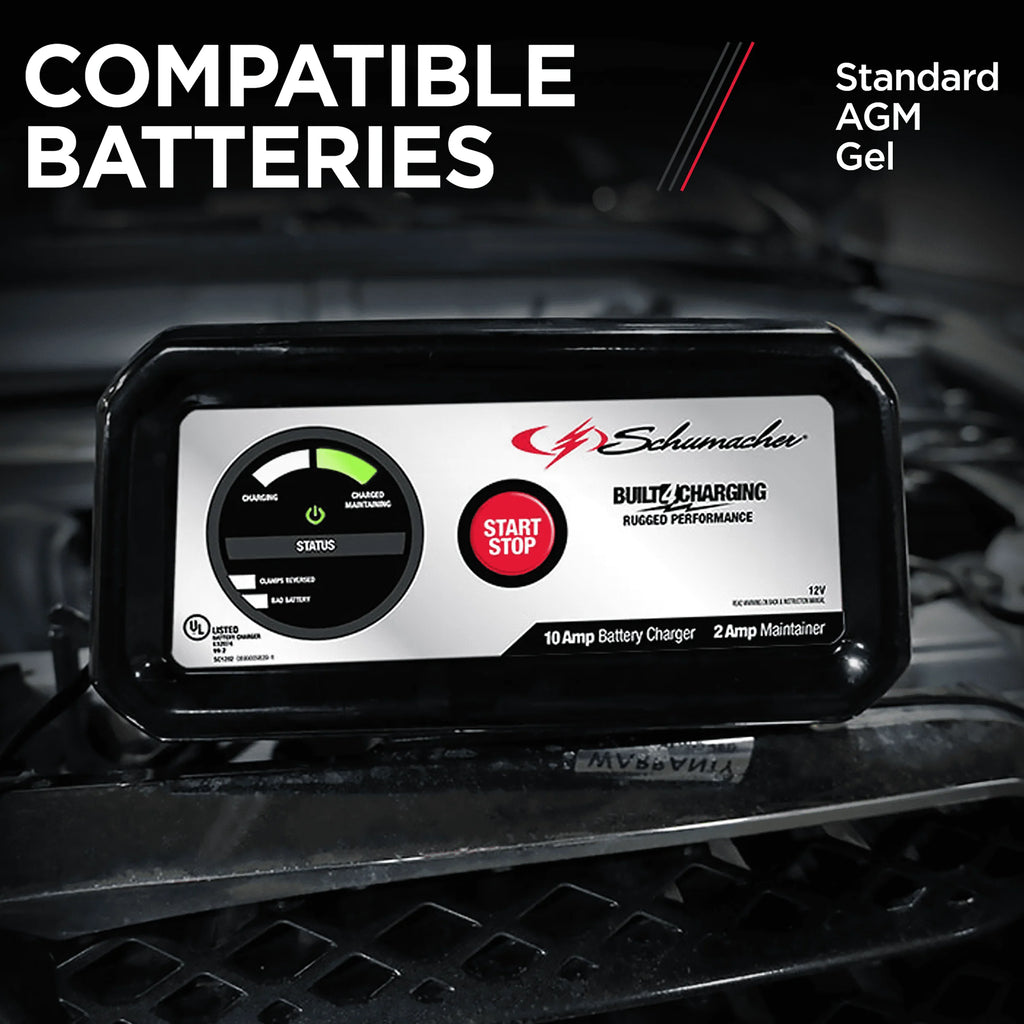 10-Amp 12V Fully Automatic Battery Charger and Maintainer V270