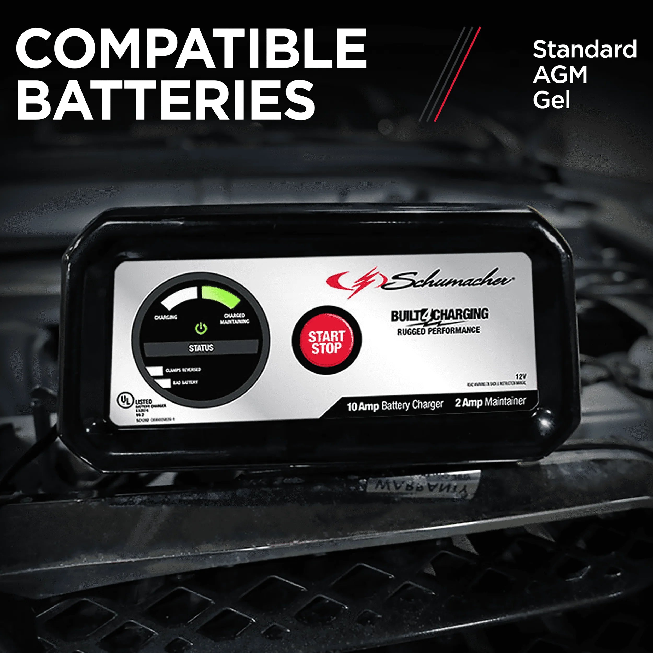 10-Amp 12V Fully Automatic Battery Charger and Maintainer V270
