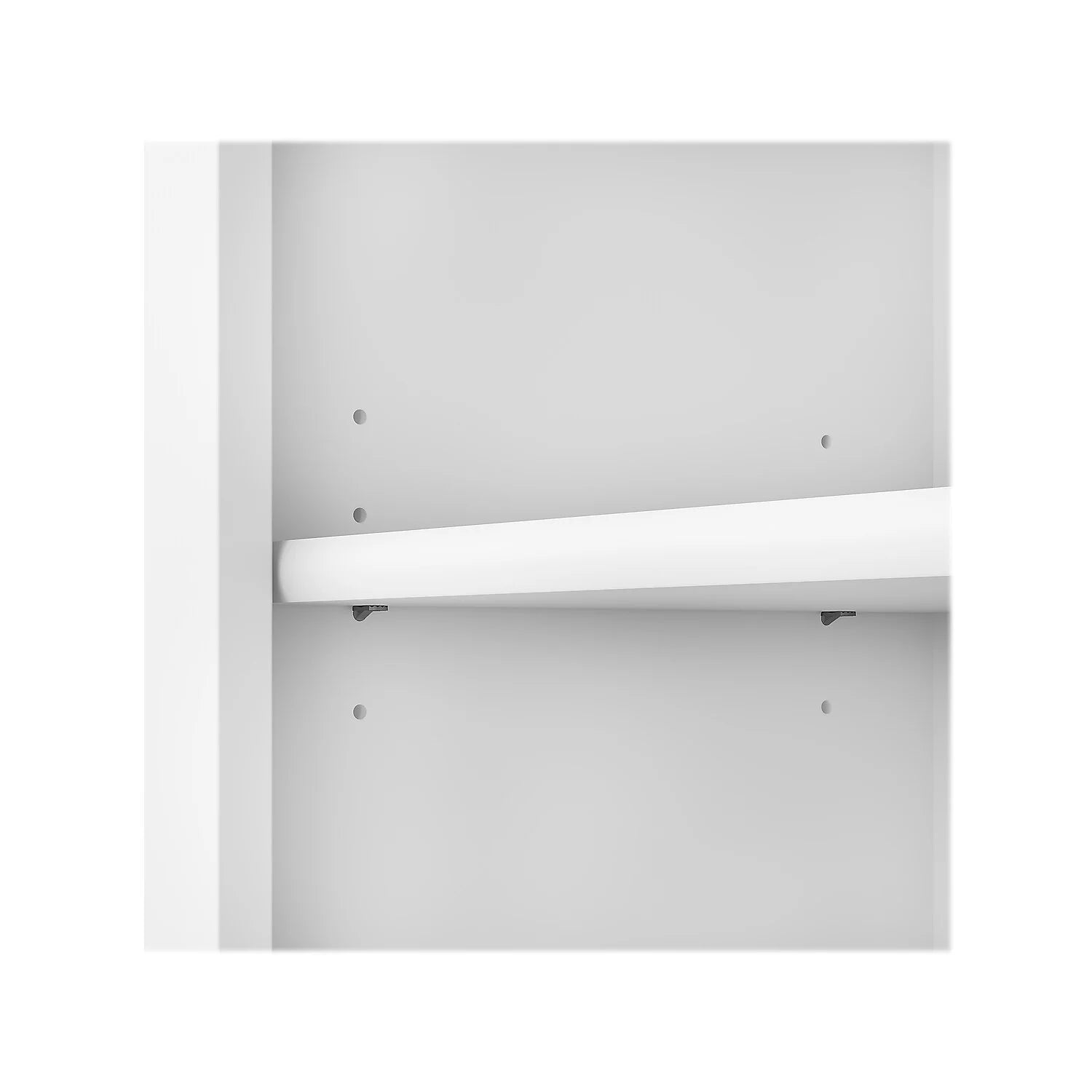 White 5 Shelf Tall Bookcase L246