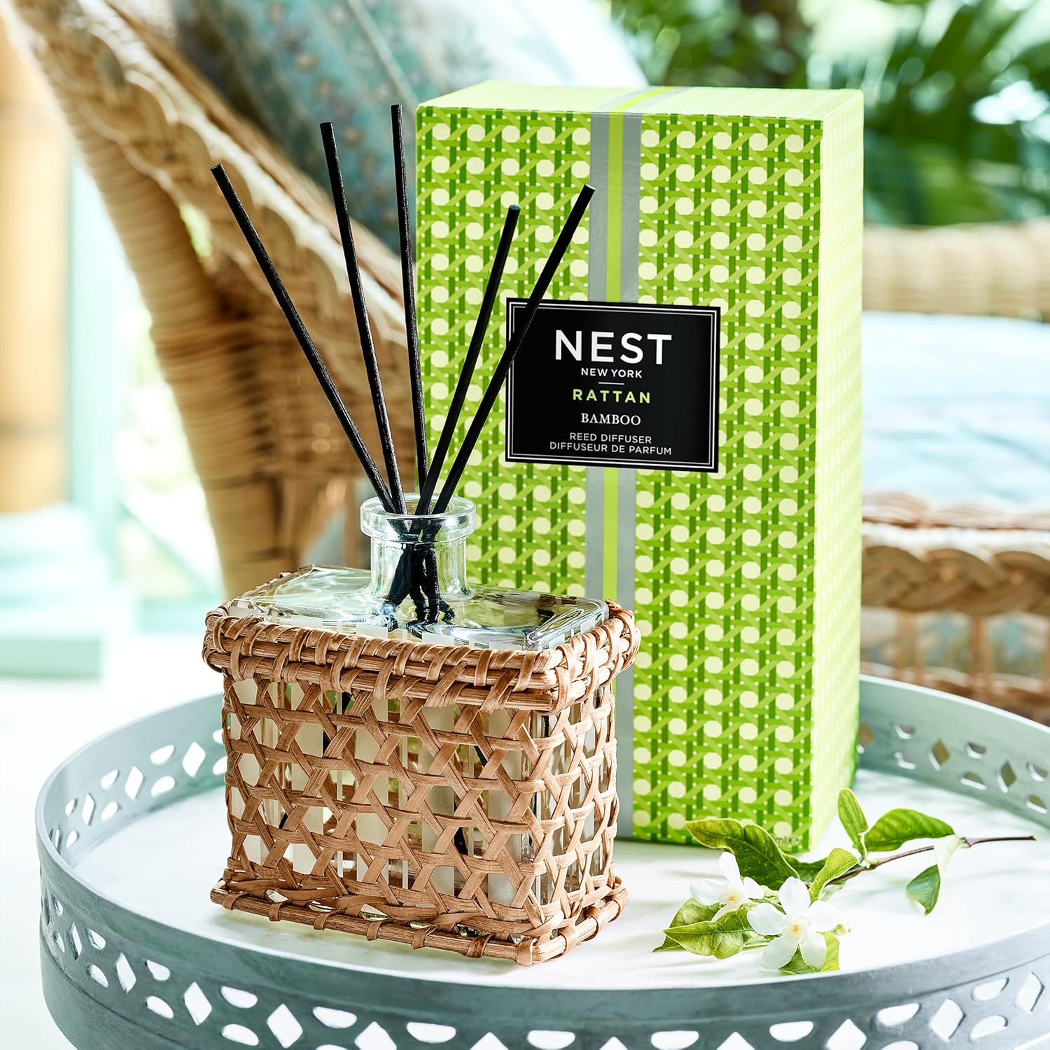 Bamboo Rattan Reed Diffuser, 5 Fluid Ounces F83046