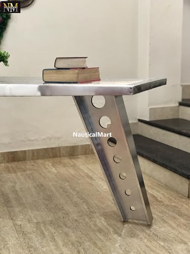 Silver Aluminum Desk 64 Inches D943479