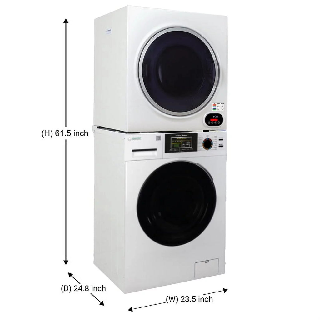 Stackable Washer and Dryer set with Digital Cont. N462936