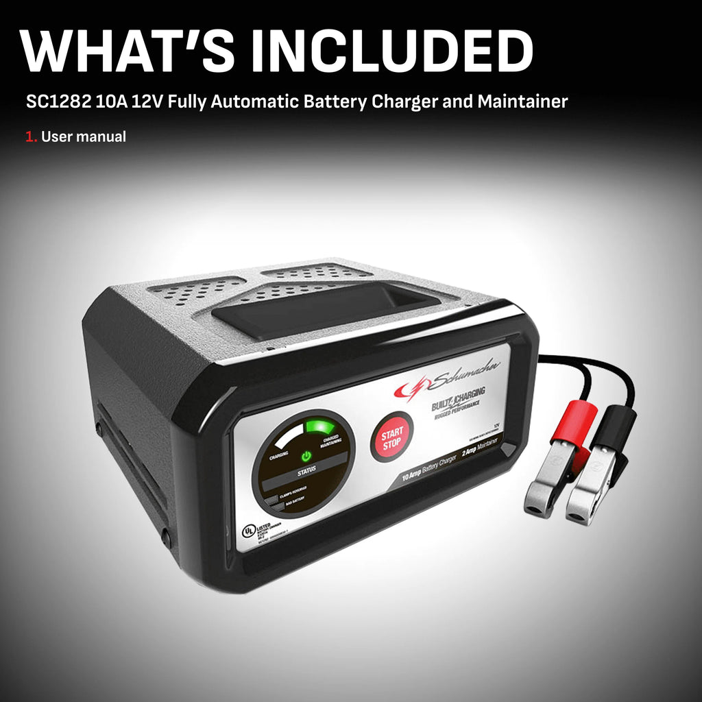 10-Amp 12V Fully Automatic Battery Charger and Maintainer V270