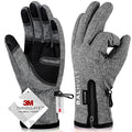 -10℉ Waterproof Winter Gloves, 5-Layer Thermal Touch Screen Gloves O447