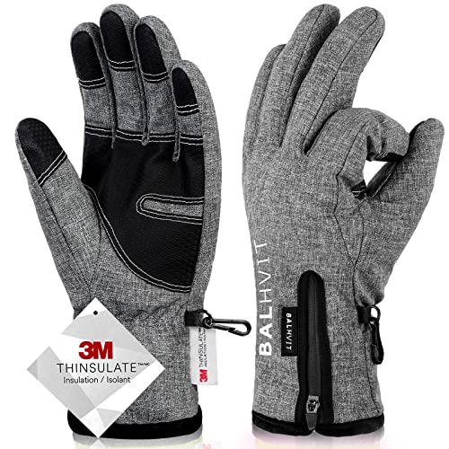 -10℉ Waterproof Winter Gloves, 5-Layer Thermal Touch Screen Gloves O447