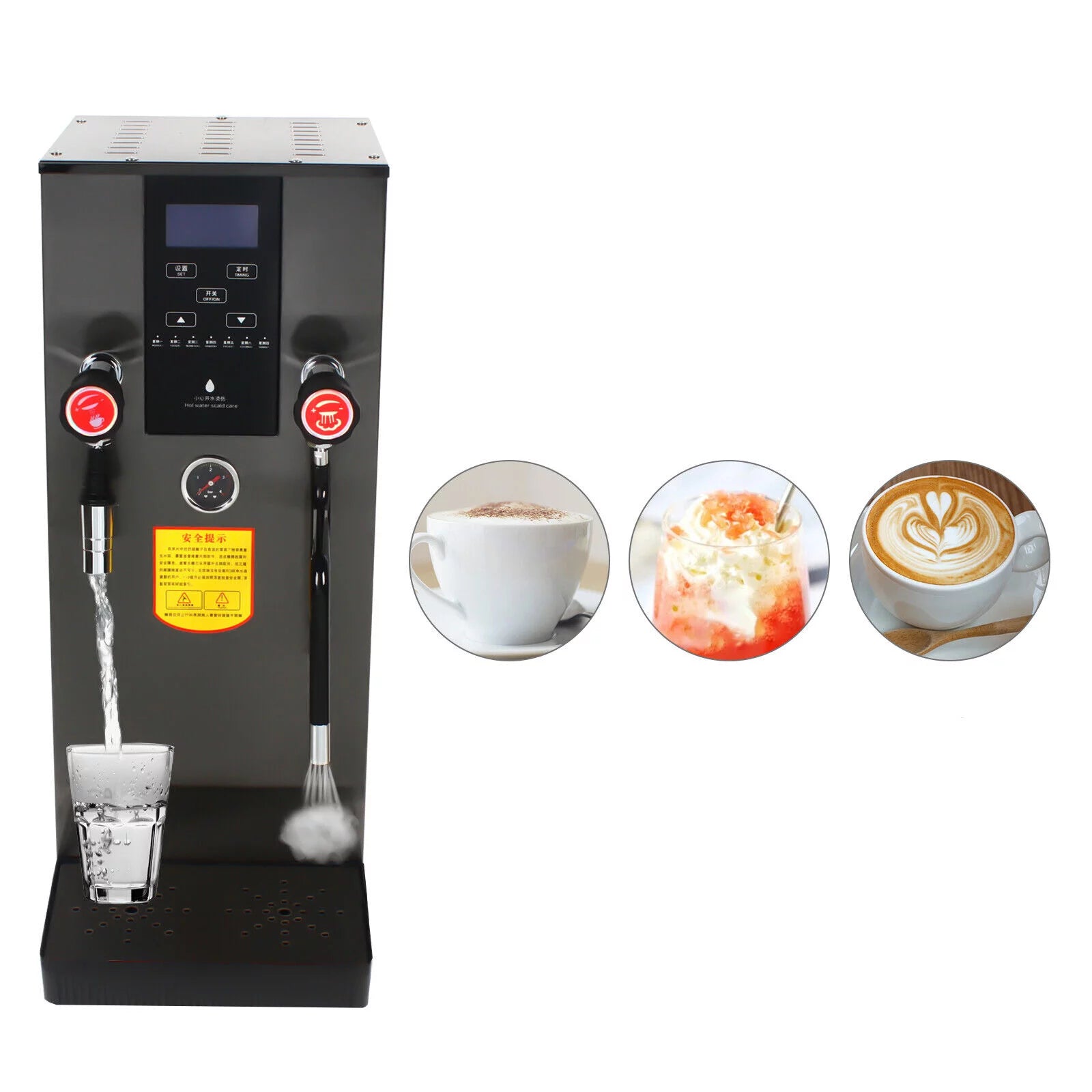 2500W 110V Commercial Stainless Steel Espresso Coffee Machine F6598