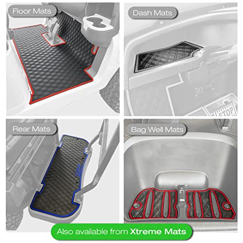 Red Trim Golf Cart Mat Y14119