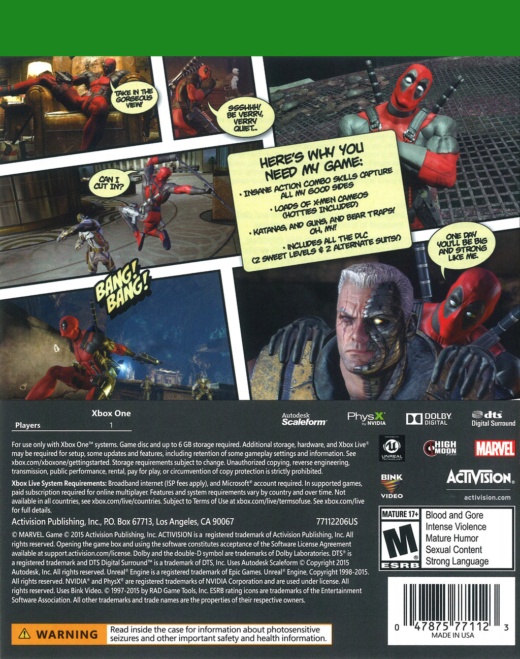 Xbox One Deadpool T177523