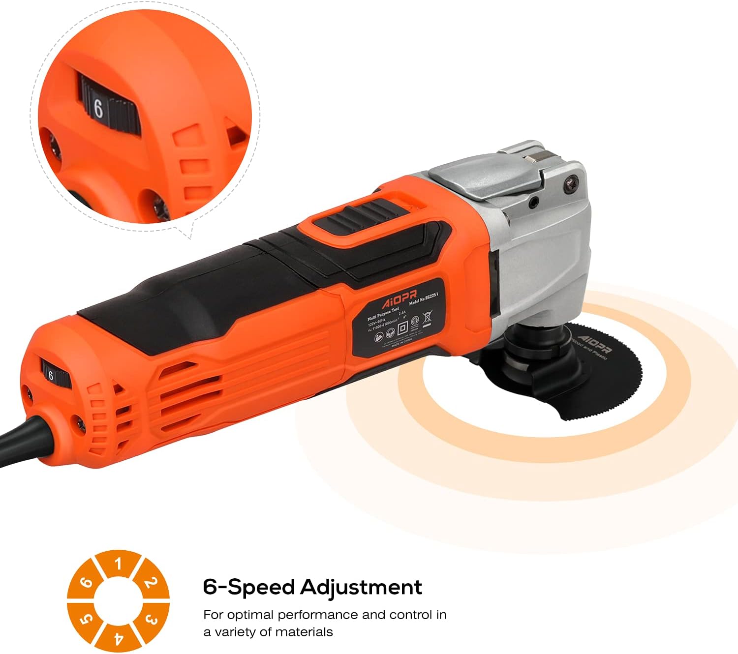 2.4Amp Oscillating Multi Tool with 40pcs Accessories I2991