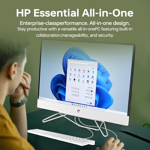 White 27" FHD Touchscreen All-in-One Desktop, AMD Ryzen 7 5700U, 32GB DDR4 RAM, 1TB PCIe M.2 SSD, Windows 11 Pro W5548