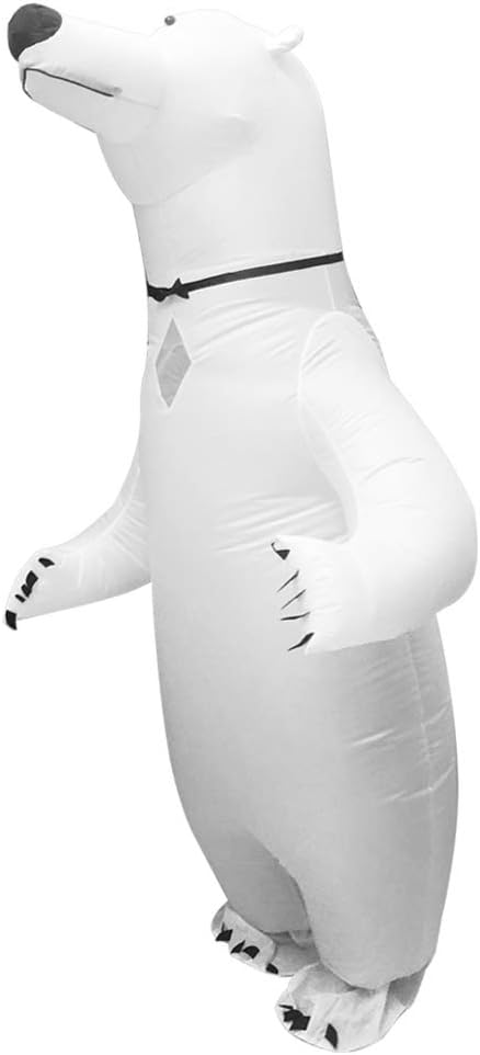 White Inflatable Polar Bear Costume W506097