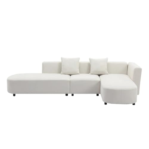 L Shape Upholstery Sofa Couch 110.2''Wx61''Dx24.8''H C3137