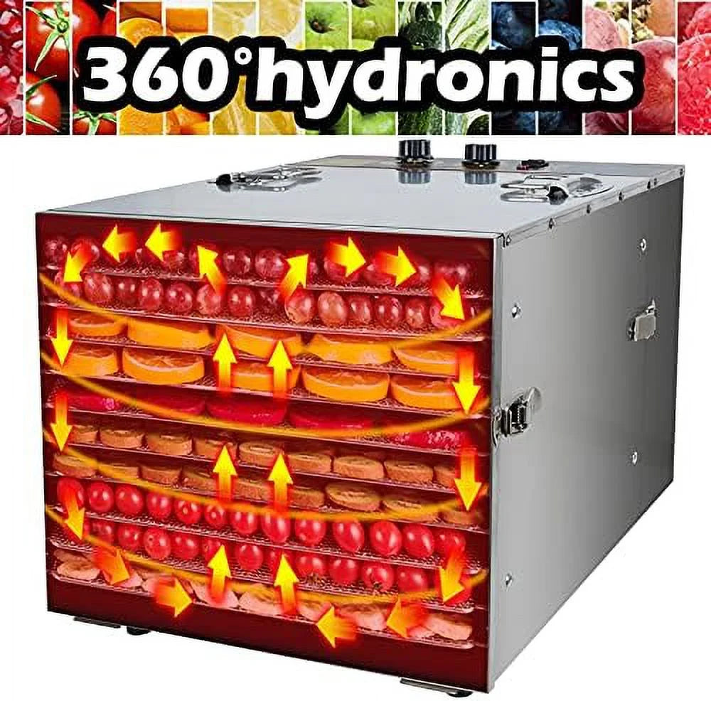 10 Trays Digital Stainless Steel Food Dehydrator F77902