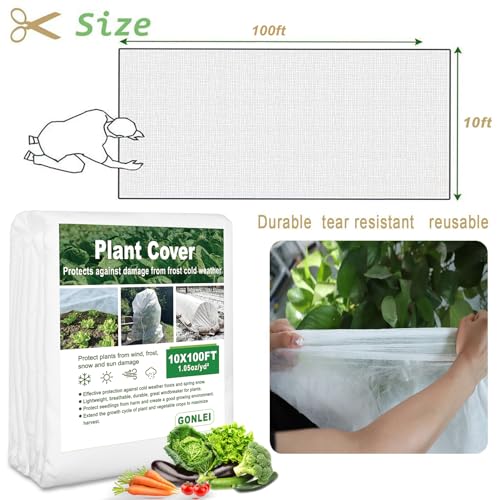 10x50ft 1.05 Oz/yd² Plant Frost Blanket B6921