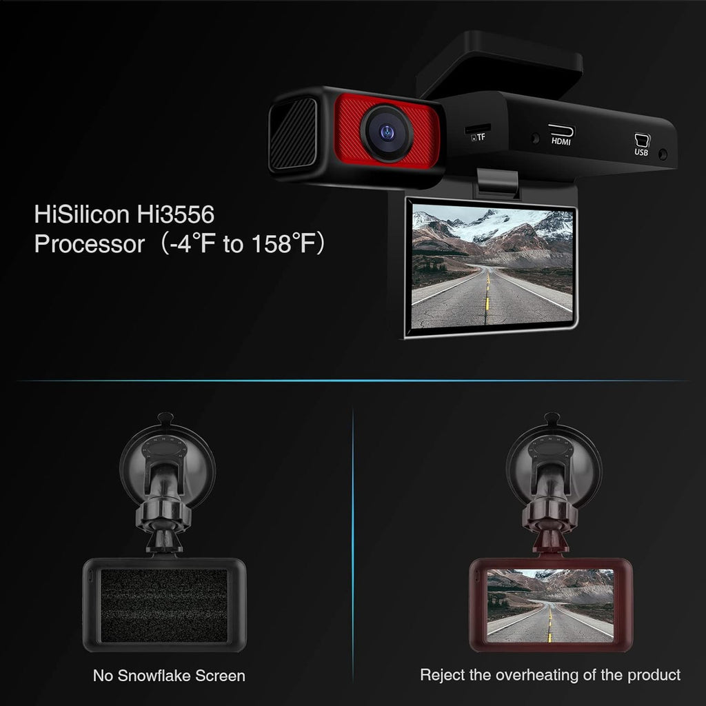 2.5K Dual Dash Camera with Night Vision U82946