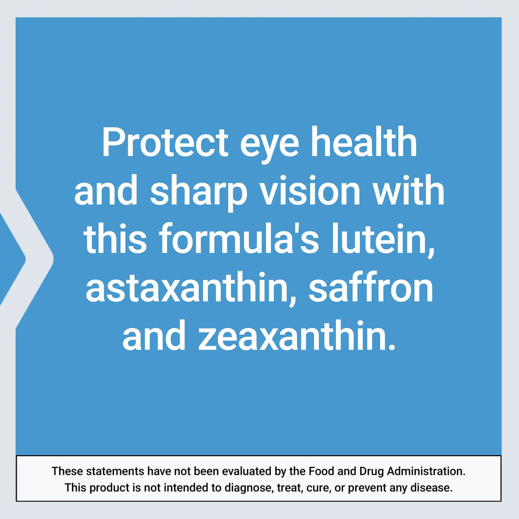 Eye Health Supplement with Saffron & Astaxanthin – 60 softgels S3329