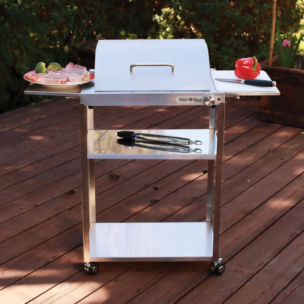 Stainless Steel Rollabout Cart with Side Shelves G543