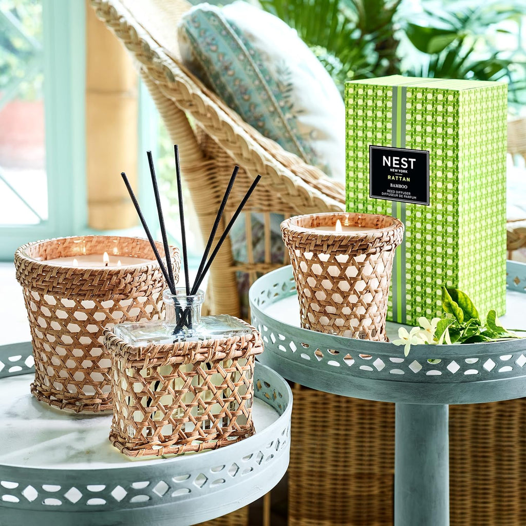 Bamboo Rattan Reed Diffuser, 5 Fluid Ounces F83046