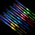 10 Pieces Fiber Optic Wand Light up Glow Stick LED Colorful Flashing Wands Z89701