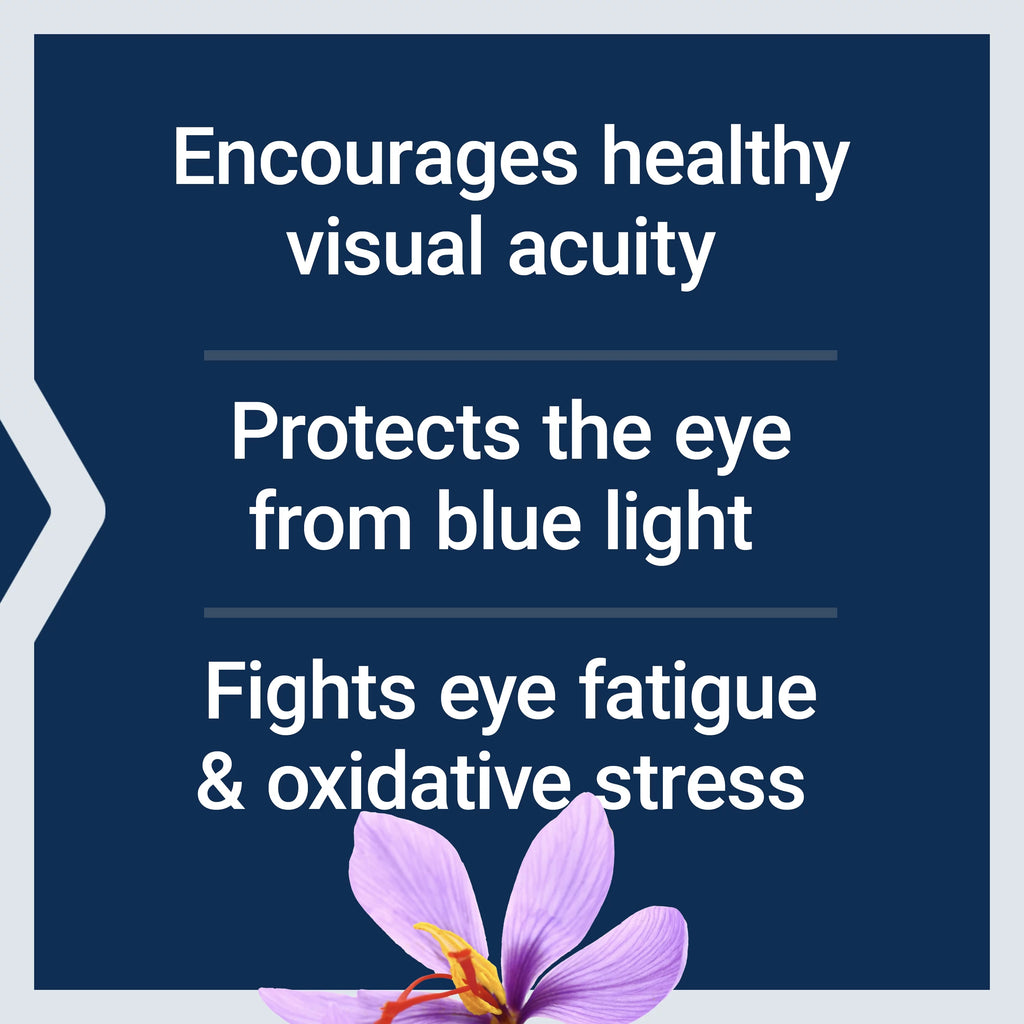 Eye Health Supplement with Saffron & Astaxanthin – 60 softgels S3329