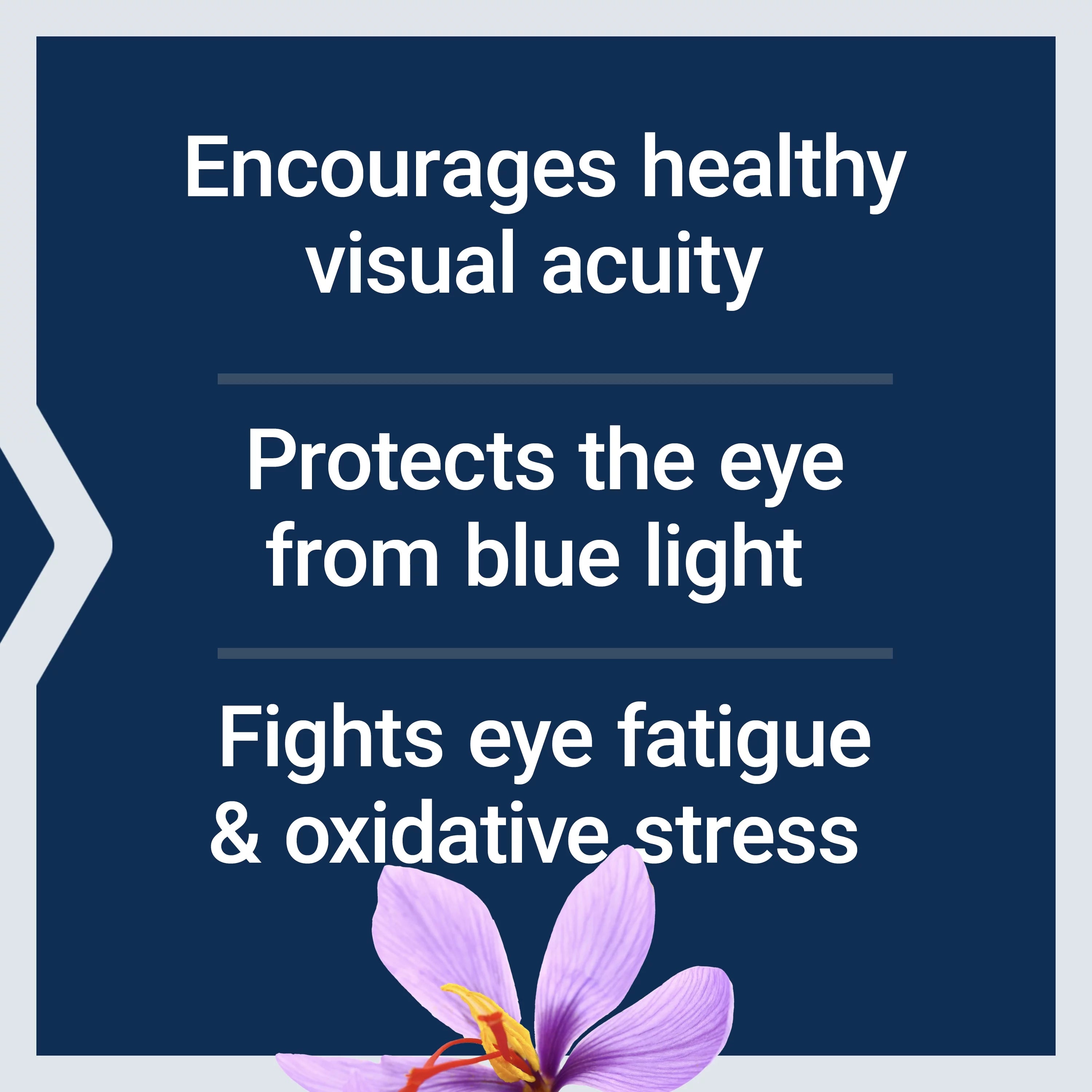 Eye Health Supplement with Saffron & Astaxanthin – 60 softgels S3329