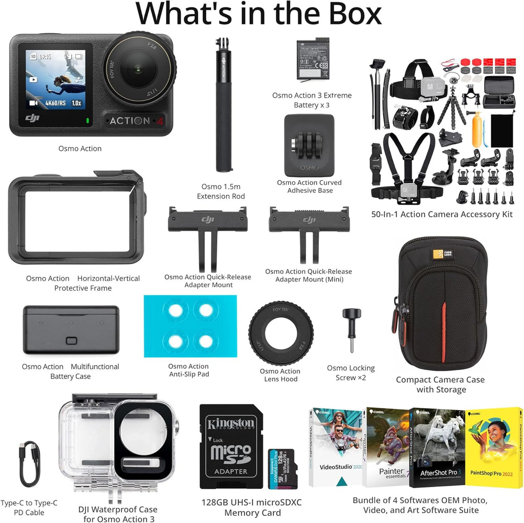 1/1.3 Sensor Waterproof Camera with 50 Piece Accessory Kit I781646