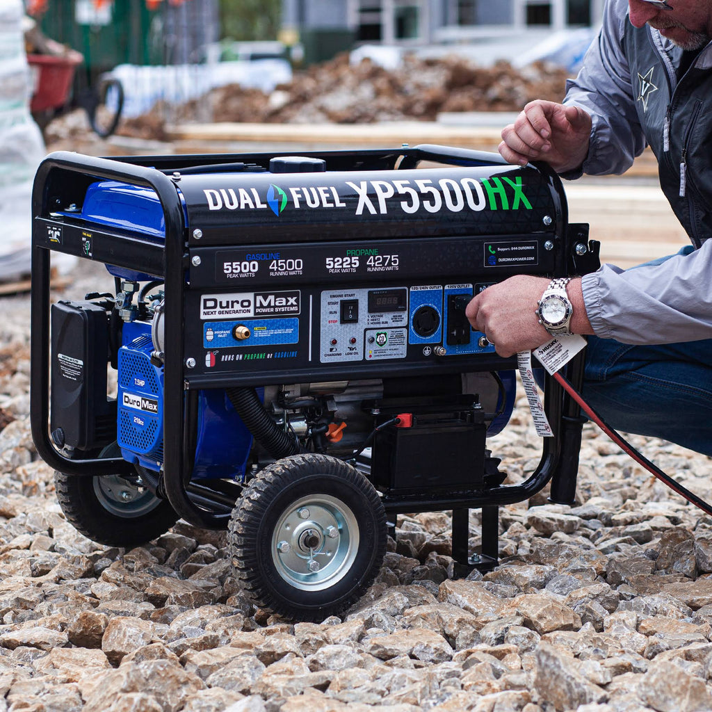 5,500/4,500-Watt Dual Fuel Gasoline/Propane Portable Generator X8569
