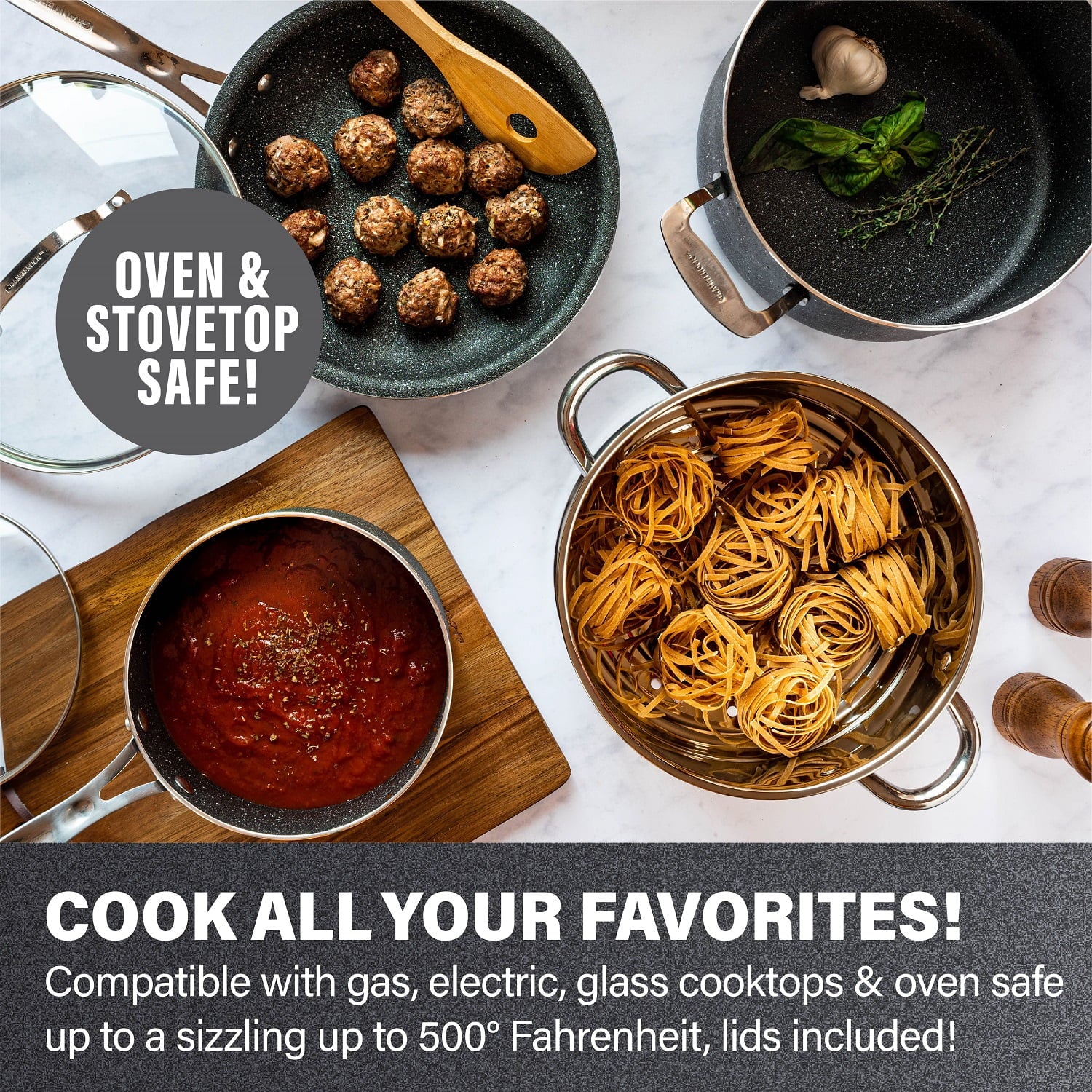 20 Piece Nonstick Cookware and Bakeware Set D57457