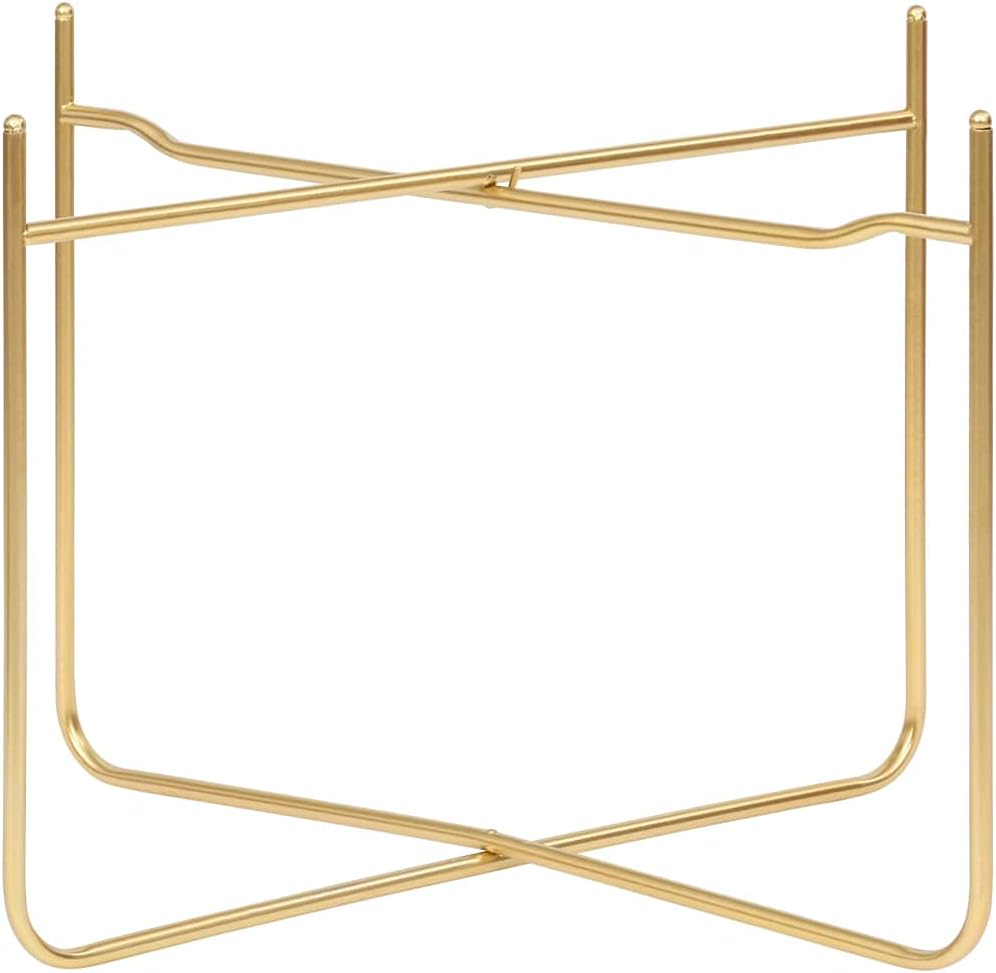 Black and Gold 15"x15"x15.2" MDF Side Table Q282