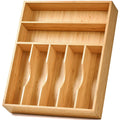 7-Slot Bamboo Kitchen Utensil Tray G830