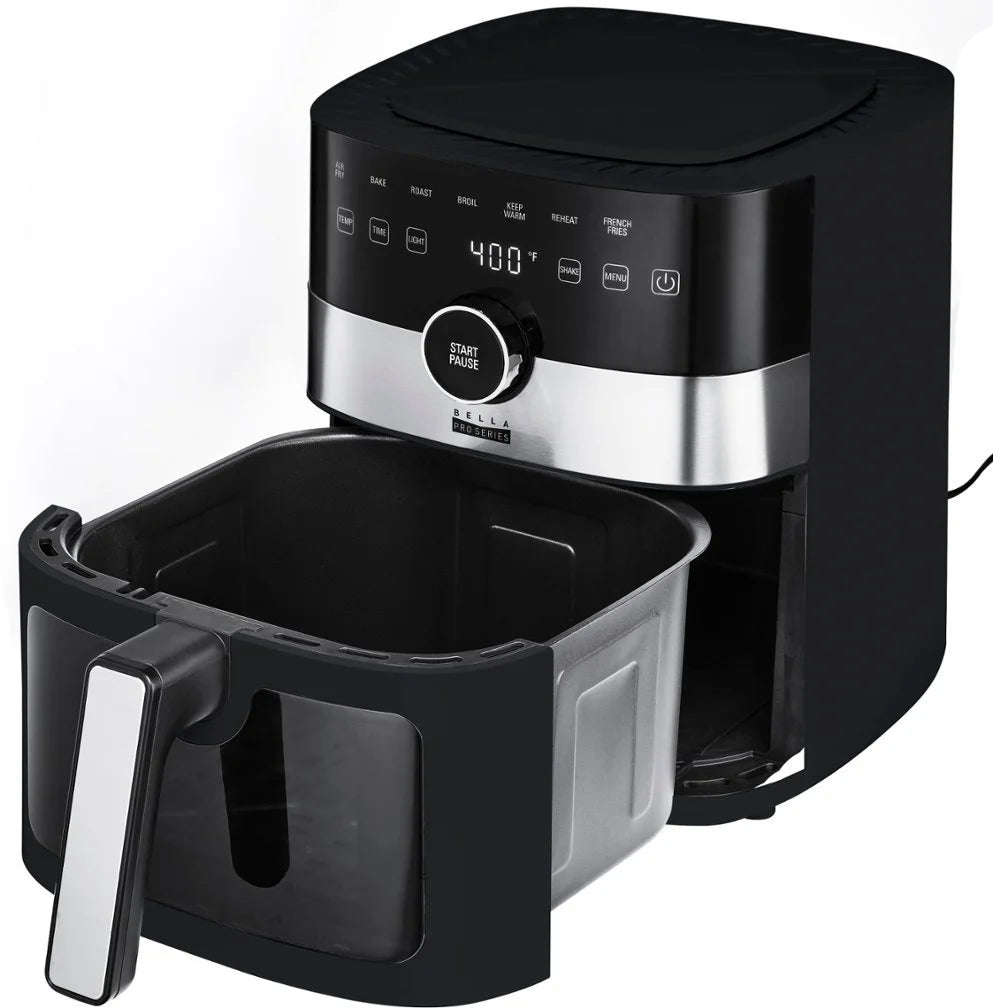 6-qt. Digital Air Fryer with Window Black S266