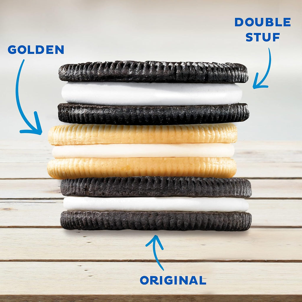 Original, Double Stuff & Golden Sandwich Cookies Variety Pack, Family Size, 3 Packs K823