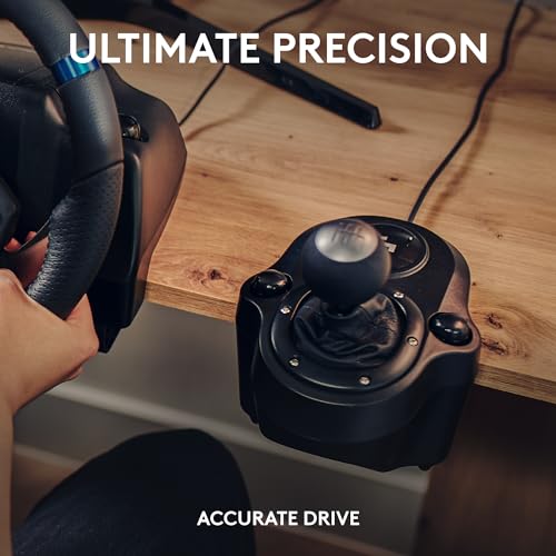 Black Genuine Leather Racing Wheel and Pedals T597