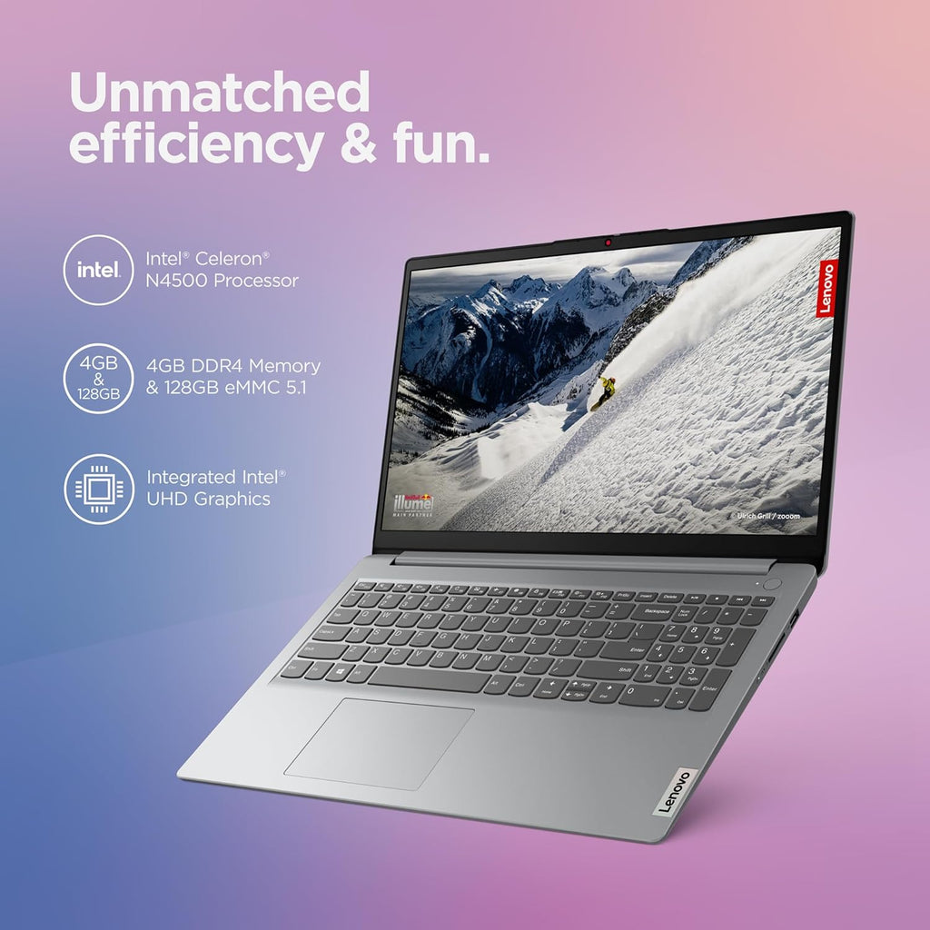15.6" FHD Laptop with 4GB Memory 128GB Storage Intel Celeron N4500 Cloud Grey U23869