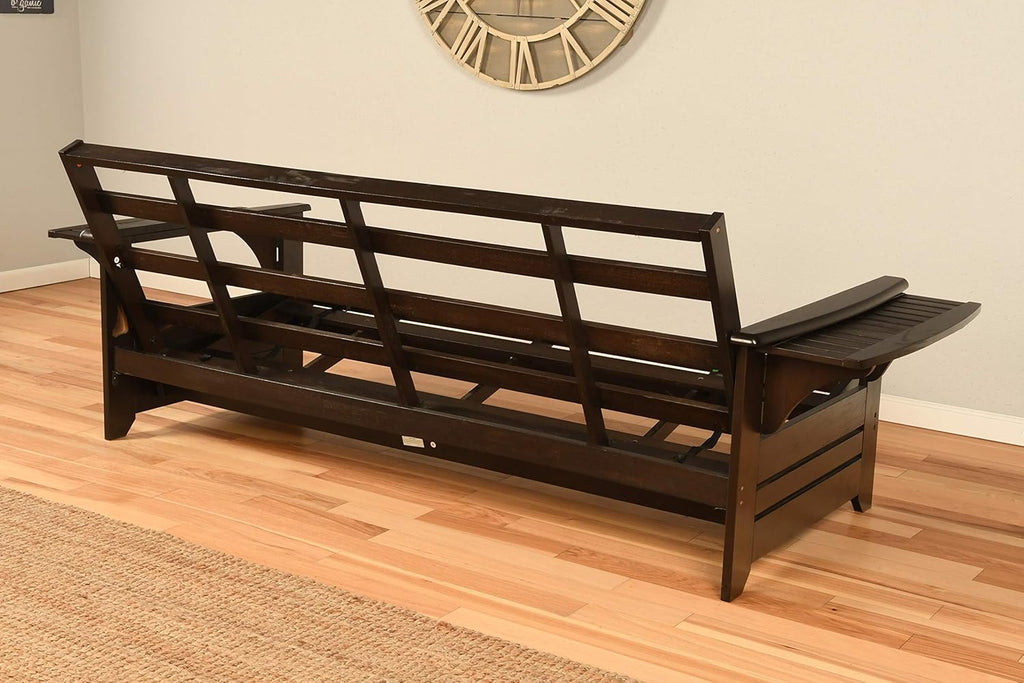 Full Suede Black Futon A80971