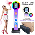 iPad Photo Booth Machine with Portable Tote Bag, RGB Ring Light, Remote Control X89048