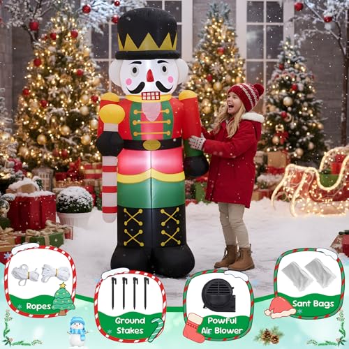 4 FT Christmas Snowman Inflatables with LED Lights A34111