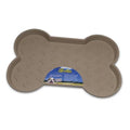 Gray Non-Toxic Anti-Spill Dog Mat M89167