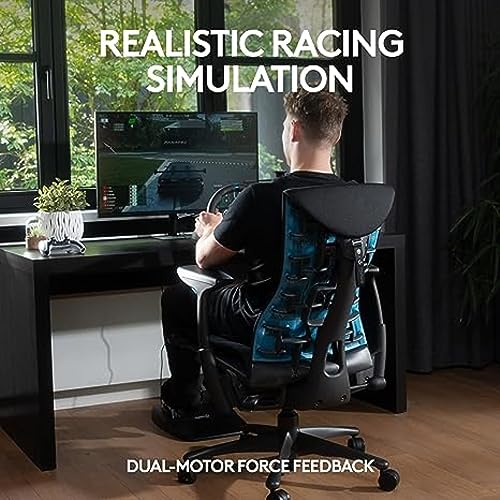 Black Driving Force Racing Wheel and Pedals with Shifter U9399