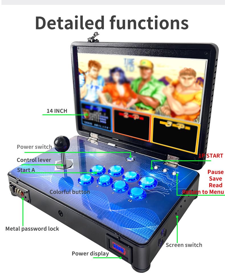 14 inch Portable Retro Video Game Console C6137