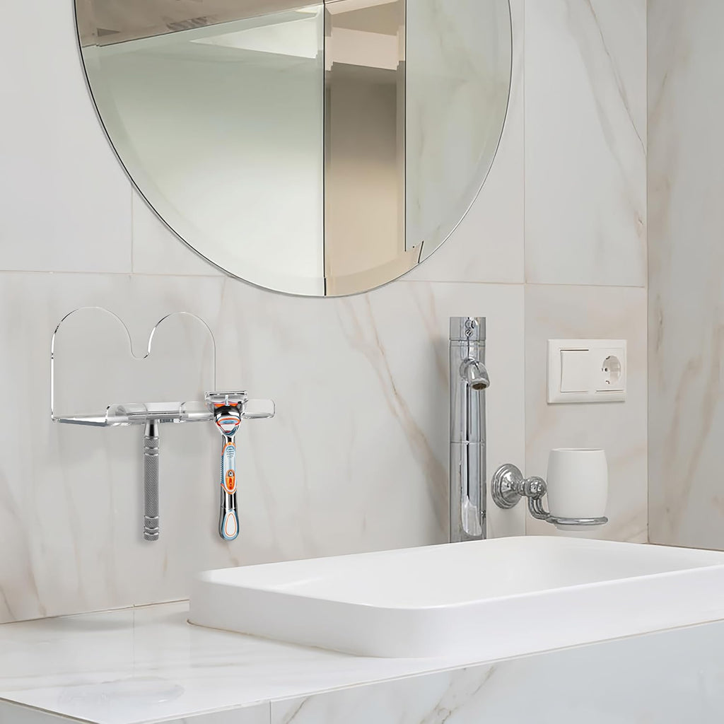2 Pack Acrylic Razor Holder Q419742