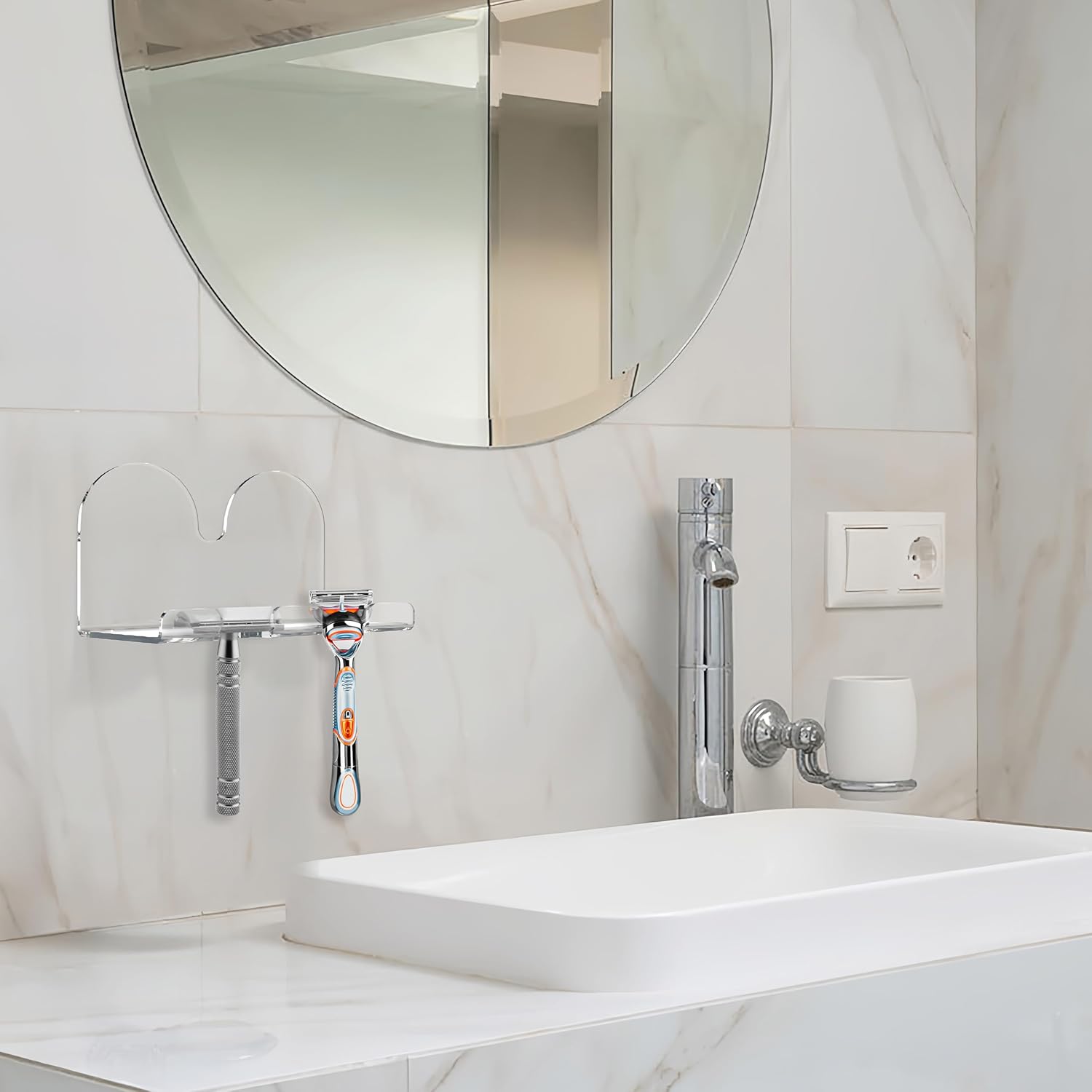 2 Pack Acrylic Razor Holder Q419742