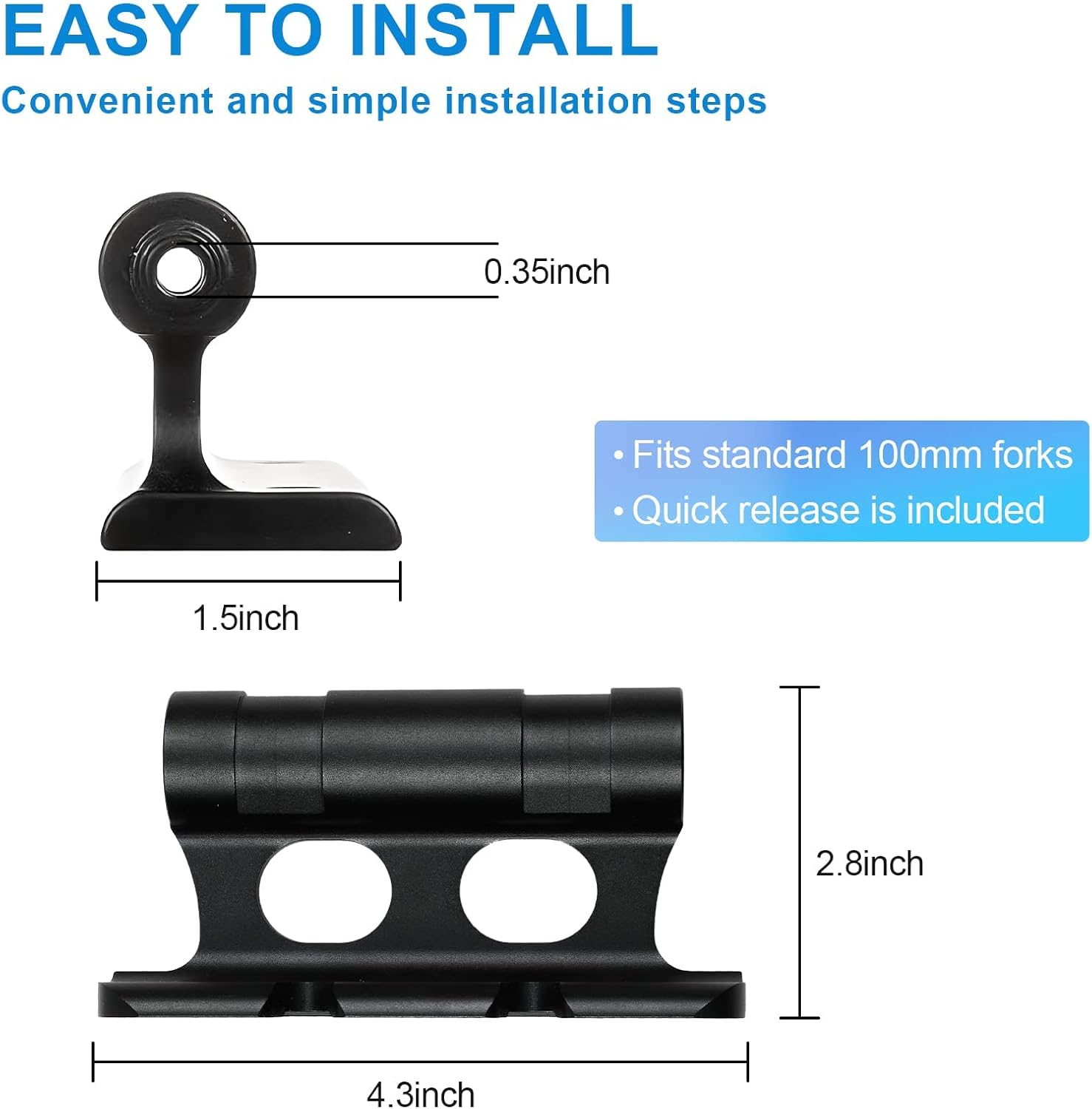 Aluminum Alloy Bicycle Front Fork Mount B60312